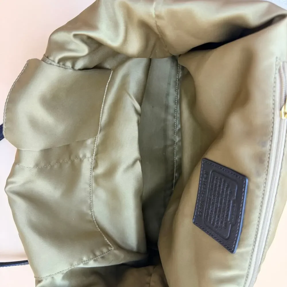 COACH 26881 MADISON EAST/WEST TOTE ZEBRA PRINT FABRIC